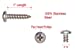 14 X 1" Stainless Pan Head Phillips Wood Screw, (25pc), 18-8 (304) Stainless Steel Screws