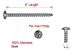 10 X 2" Stainless Pan Head Phillips Wood Screw, (25pc), 18-8 (304) Stainless Steel Screws