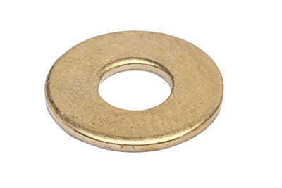 5/16" x 7/8" OD Brass Flat Washer, (25 Pack) - Choose Size, by Bolt