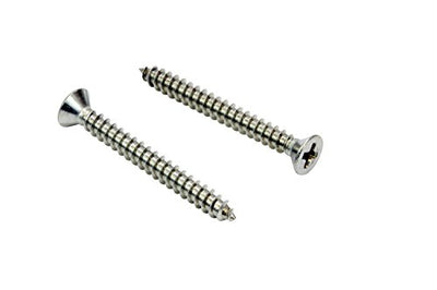 10 X 3/4'' Stainless Flat Head Phillips Wood Screw, (100 pc), 18-8 (304) Stainless Steel