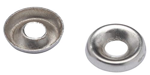 6 Stainless Cup Countersunk Finish Washer, (100 Pack) - Choose Size, by Bolt Dropper, 18