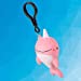 Kicko Narwhal Backpack Clip - 6 Pack - Assorted Colored Squishy Narwhal Keychain - Stress