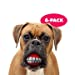 Hawwwy Funny Dog Teeth Ball for Dogs, Fun Pet Toy with Human Smile Design and Squeaker