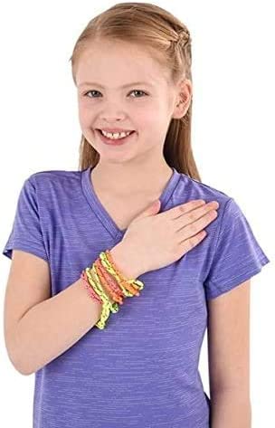 Kids Friendship Bracelets - 144 Piece - Four Neon Colors Pink, Green, Orange and Yellow