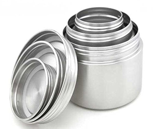 Stainless Steel Food Storage Containers - Set of 3 (8 oz, 16 oz, 24 oz) - Airtight, Leak