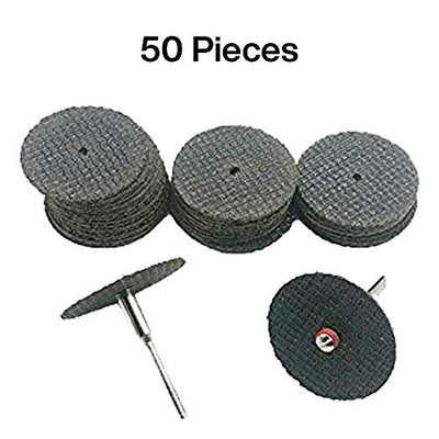 Katzco Reinforced Cut-Off Wheels - 50 Pieces - 1.5 Inches - Abrasive Disc for Cutting All