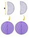 PURPLE BIRTHDAY DECORATION SET FOR GIRL, PURPLE BIRTHDAY DECORATION SET, 24 PC - Party