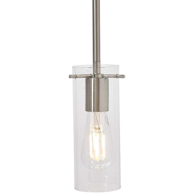 Hamilton Hills New Simple Modern Frosted Glass Pendant Light Brushed Finish | Contemporary