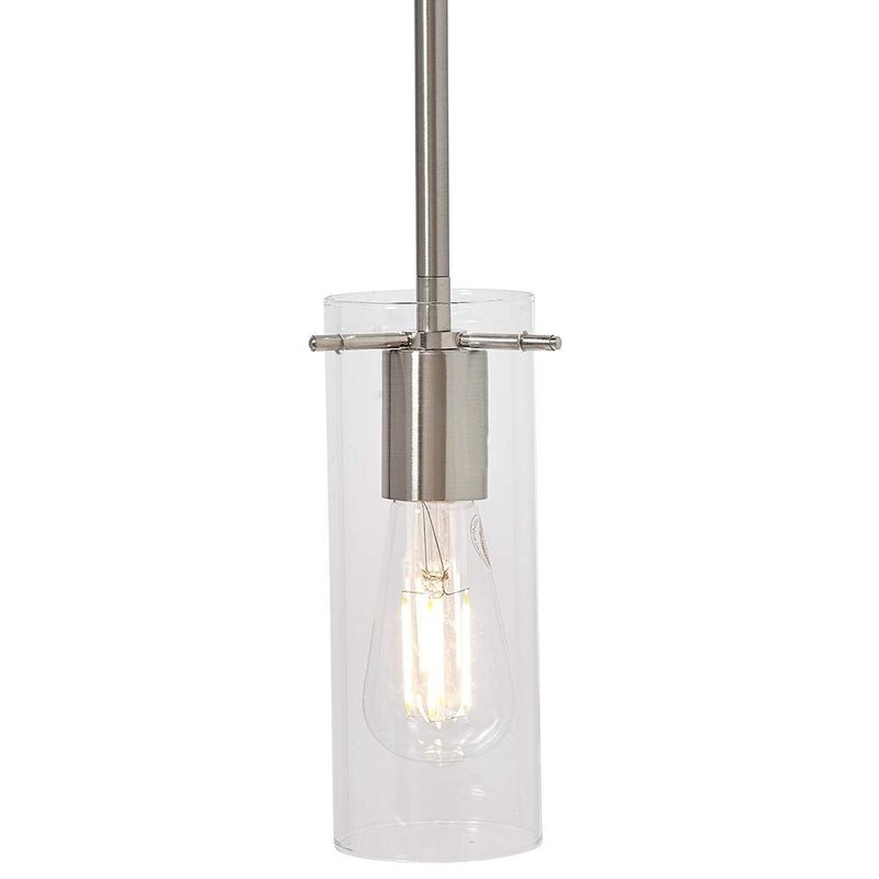 Hamilton Hills New Simple Modern Frosted Glass Pendant Light Brushed Finish | Contemporary