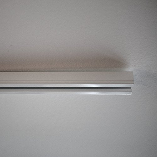 Room/Dividers/Now Ceiling Curtain Track Rail, White (3ft Wide