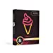 Amped & Co Ice Cream Desk Light, Mini LED Neon Collection, Night Lite Novelty Room Decor