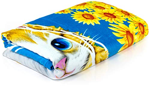 Dawhud Direct Butterfly Graffiti Super Soft Plush Cotton Beach Bath Pool