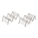 Taco Holders Set of 2 Premium Stainless Steel Stackable Stands, Each Rack Holds 2 or 3