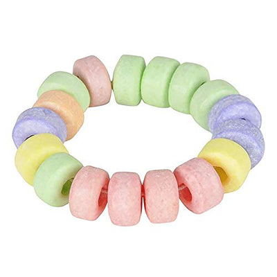 Kicko Stretchable Candy Bracelet - Pack of 12 Colorful Fruit-Flavored Chewables for Party