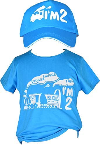 2nd Birthday Chugga Chugga Boy T shirt and Hat, chugga chugga choo choo, Kids second Train