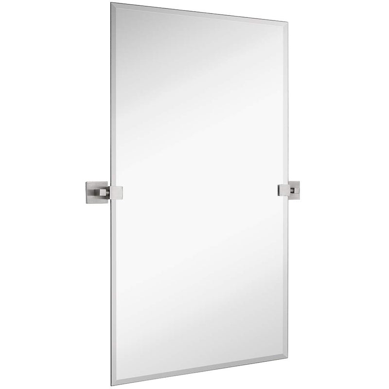 Rectangle Square Gold Pivot Mirror Adjustable Moving & Tilting Wall Mirror | 24" X 36"