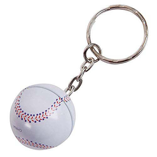 Kicko 3.5 Inch Sports Ball Keychain - 12 Pack Mini Backpack Hook for Olympic Fans