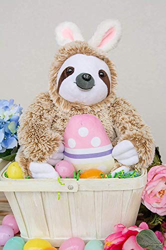 Easter Bunny Stuffed Animal - Easter Stuffed Animals Sloth Bunny - Large Fluffy Stuffed