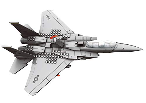 Top Race Interlocking Building F15 Fighter Jet Airplane Model Toy Kit Blocks