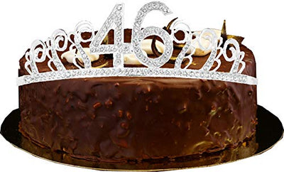 46th Birthday Gifts for Women, 46th Birthday Tiara and Sash, HAPPY 46th Birthday Party