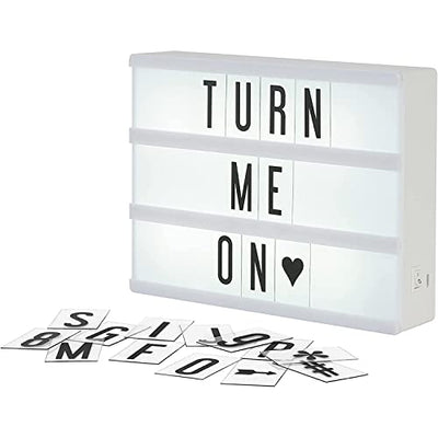 My Cinema Lightbox - The Mini Cinema Lightbox, Led Changeable Quote Sign To Create