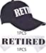 Retirement Gifts for Men, Retirement Party Hat, Officially Retired Sash and Hat Black