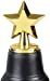 Kicko 4.5 Inches Plastic Golden Star Trophy - 12 Pieces Achievement Prize Award - Perfect