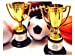 Kicko Plastic Golden Cup Trophy - 12 Pieces 4 Inch Achievement Prize Award - Perfect