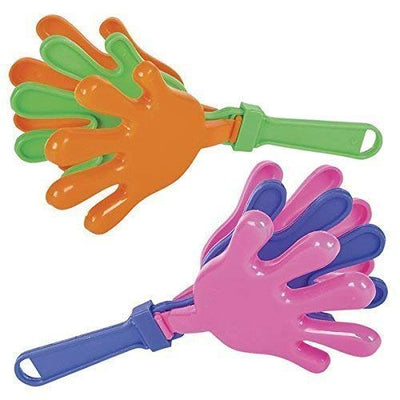 Kicko Plastic Hand Clappers - 24 Pack - 7.5 Inch - for Kids, Party Favors, Stocking