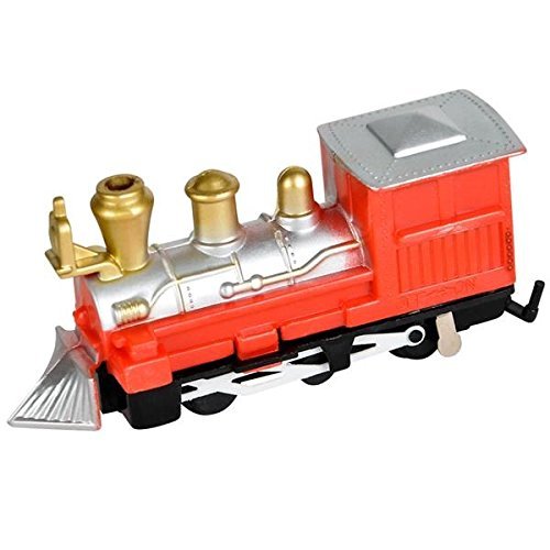 Kicko Mini Train Set with Tracks Toy - Battery Operated Classic Train Building