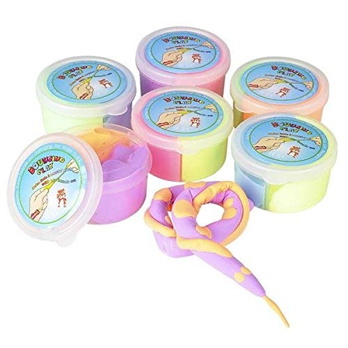 Kicko Bouncing Putty Creative Hand Mud Toys for Kids - 2.5 Inches Slime - 6 Pack - Summer