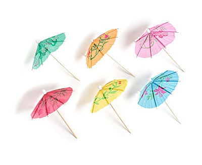 Cocktail Umbrellas Picks for Drinks, Cocktail Drink Umbrellas - Hawaiian Party and Pool