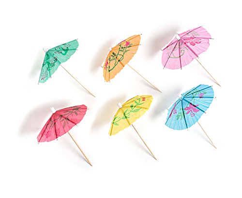 Cocktail Umbrellas Picks for Drinks, Cocktail Drink Umbrellas - Hawaiian Party and Pool