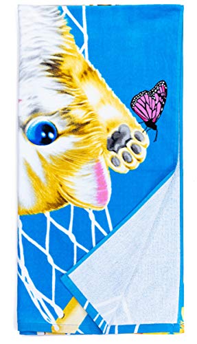 Dawhud Direct Butterfly Graffiti Super Soft Plush Cotton Beach Bath Pool