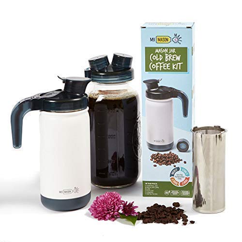 My Mason Makes - Cold Brew Coffee Maker Kit - Make Great Iced Coffee or Tea at Home