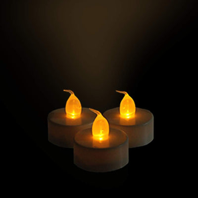 Kicko Flameless Tea Lights - 12 Pack - 1.5 Inch Electric White Candles - for Home