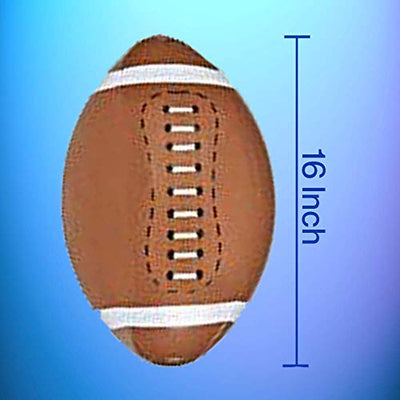 Kicko 16 Inch Inflatable American Football Toy - 12 Pieces of Squishy and Bouncy Ball