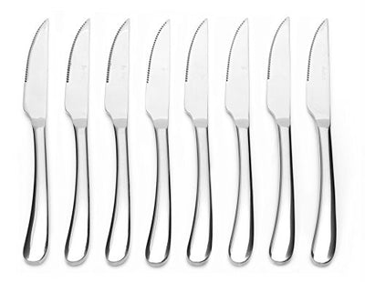 Bruntmor, ALBA Gourmet Stainless Steel 8-piece Steak Knife set with Full Tang Blades