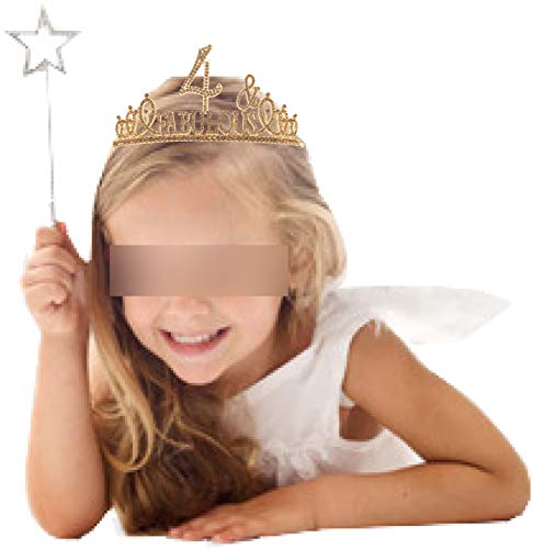 4th Birthday,4 Year Old Girl Birthday Gifts,4th Birthday Tiara,4th Birthday Sash,4th