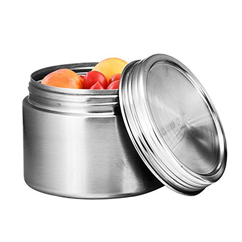 Stainless Steel Food Storage Containers - Set of 3 (8 oz, 16 oz, 24 oz) - Airtight, Leak