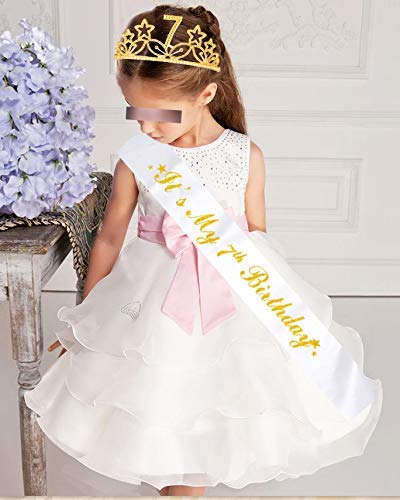 7th Birthday, 7th Birthday Gifts for Girls, 7th Birthday Tiara, 7th Birthday Tiara