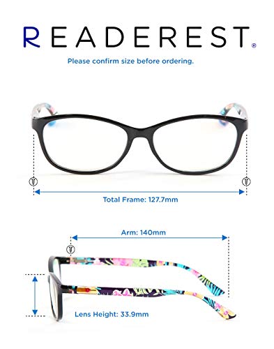 Blue-Light-Blocking-Reading-Glasses-Tropical-1-25-Magnification-Computer-Glasses