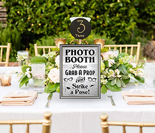 Bigtime Signs Photo Booth Props Sign, 2-Sided, Use for Any Wedding, Party or Event