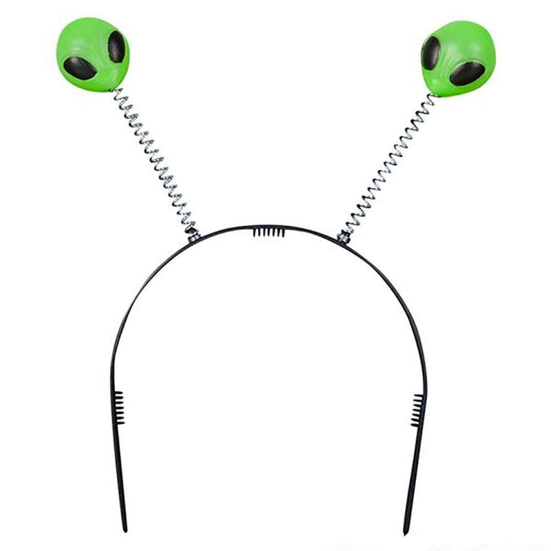 Kicko Glow Alien Bopper of Extraterrestrial Glowing Headbands - Alien-faced Antenna, 10