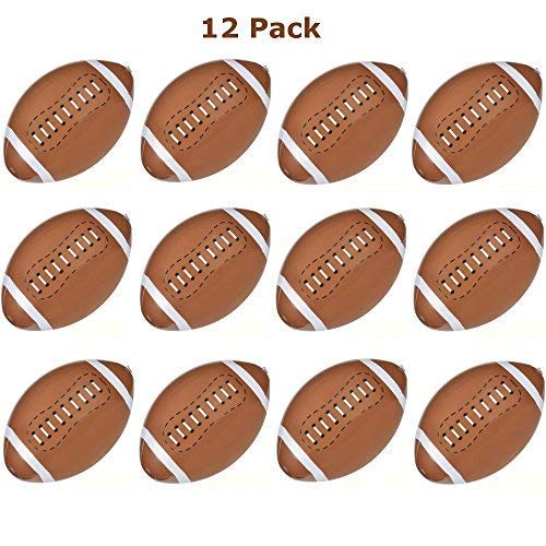 Kicko 16 Inch Inflatable American Football Toy - 12 Pieces of Squishy and Bouncy Ball