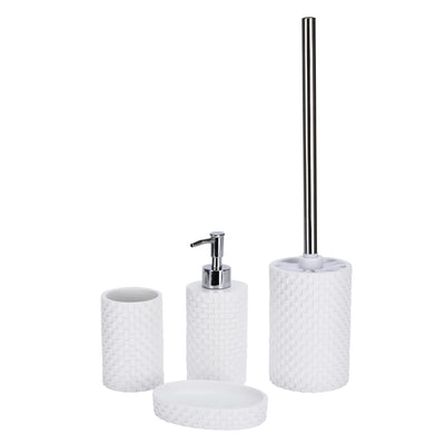 Bathroom Organizer Accessories Set With Soap Dispenser, Toothbrush