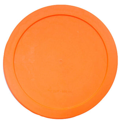 Lids for Pyrex and Anchor Round Glass Containers (2-Cups, Orange-4PK