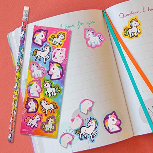 Kicko Unicorn Stationery Set - 12 Sets - for Kids, Party Favors, Stocking Stuffers