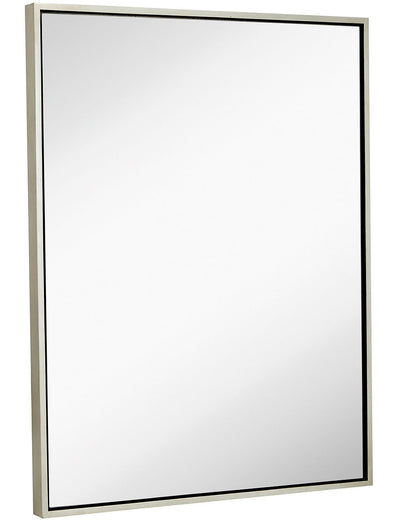 Clean Large Modern Black Frame Wall Mirror 30" X 40" Contemporary Premium Silver Backed