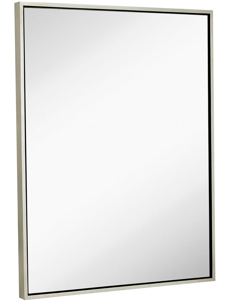 Clean Large Modern Black Frame Wall Mirror 30" X 40" Contemporary Premium Silver Backed